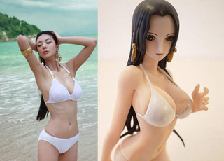 Illustration for article titled This FPS Cover Girl Reminds Japan of a One Piece Character